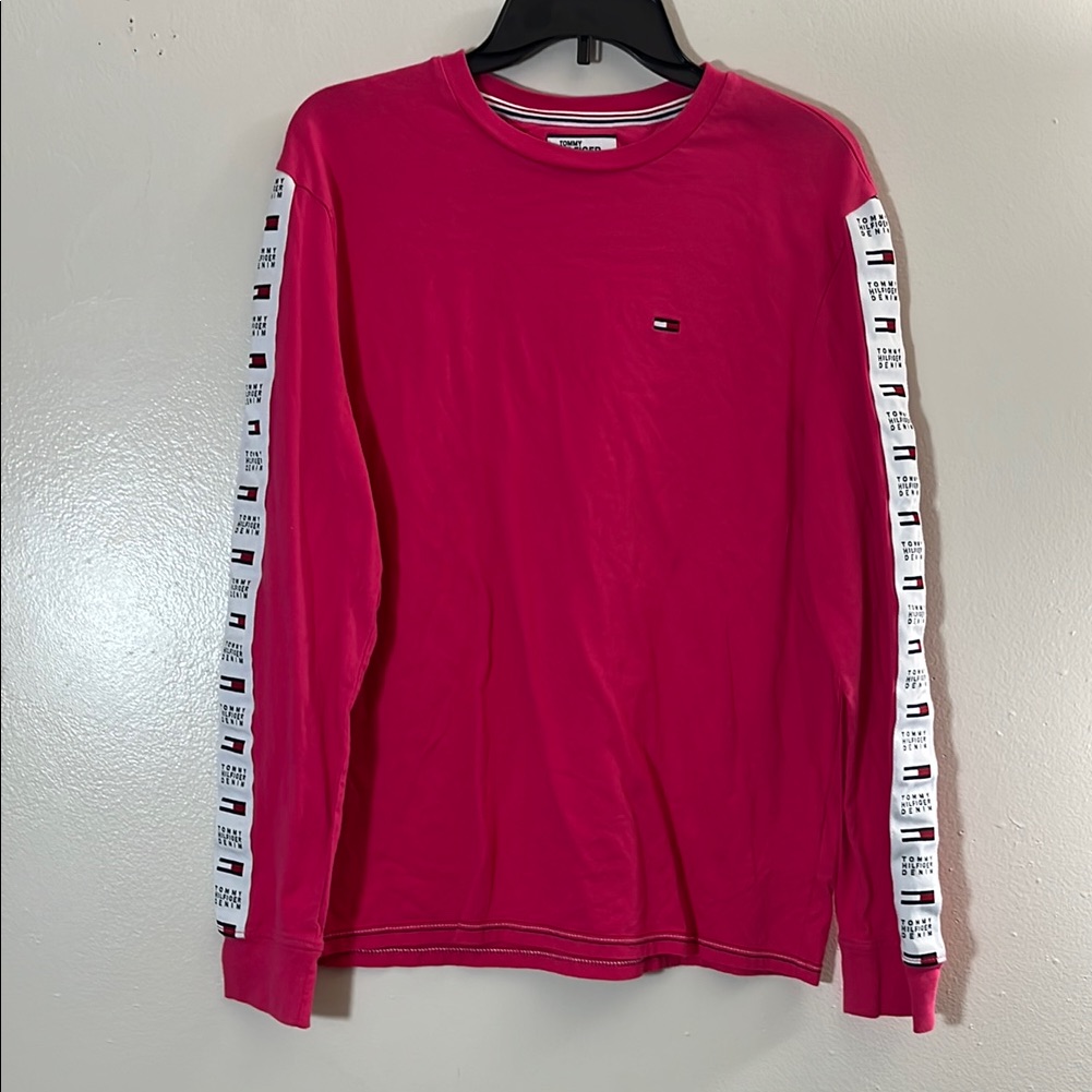 Tommy Hilfiger Pink Long Sleeve Tee Women’s Size M
